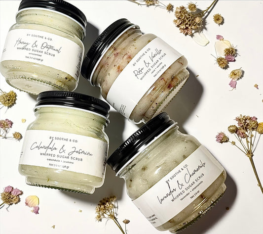 Whipped Sugar Scrubs