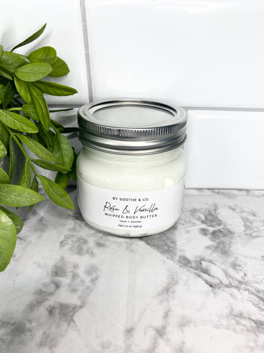 Rose & Vanilla Whipped Body Butter
